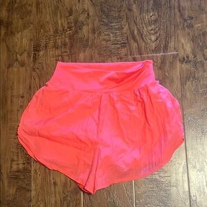 Target Pink Athletic Shorts with Wide Waistband